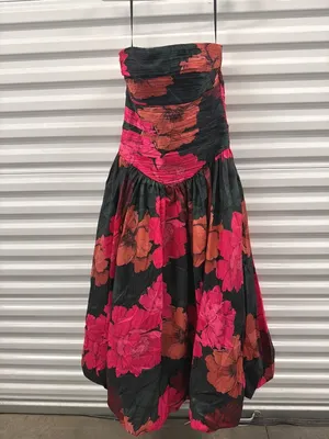 Hutch Georgina Strapless Ruched Drop-Waist Maxi Dress Multicolor Womens Size 2 thumbnail 7