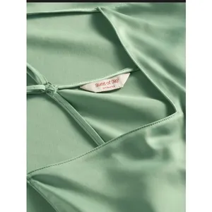 Brand New State of Day Women's Size Medium Basil Green Sleep Dress Gown thumbnail 3