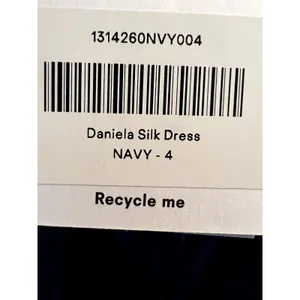 Reformation Daniela Silk Maxi Dress Navy Blue size 4 C0 thumbnail 8