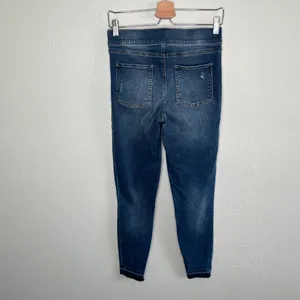 Spanx Womens Distressed Ankle Skinny Denim Pull On Jeans Size Medium thumbnail 10