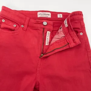 Lucky Brand Bridgette Skinny Jeans Women 6/28 Red‎ Stretch Ankle Indie Minimal thumbnail 6