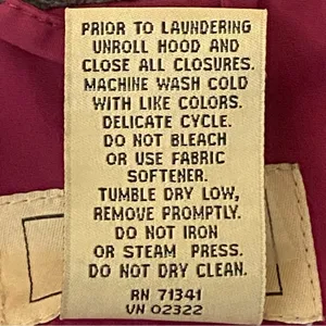 L.L.BEAN raspberry pink with grey trim Thinsulate Quilted winter coat Small VGUC thumbnail 12