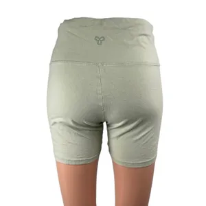 Aritzia Tna Womens Green High Waisted Activewear Sports Yoga Biker Shorts Size M thumbnail 2