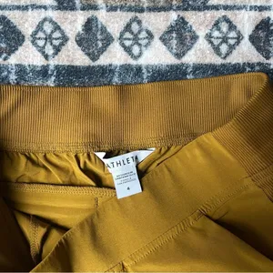 Athleta Brooklyn‎ Ankle Pants Brass Yellow Mid Rise Pockets thumbnail 4