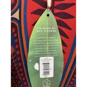 NWT Farm Rio‎ Macaw Arabesque Maxi Dress Puff Sleeve Boho Colorful Tropical XS thumbnail 7