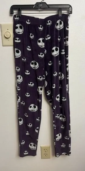 Disney Nightmare Before Christmas Jack Skellington Pajama Pants Purple SM (G) thumbnail 1