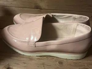 women tan loafers shiny tan color size 10 thumbnail 2