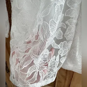Lulus My Clarity Ivory Mesh Floral Embroidered Romper Bridal Size Medium Lace thumbnail 8