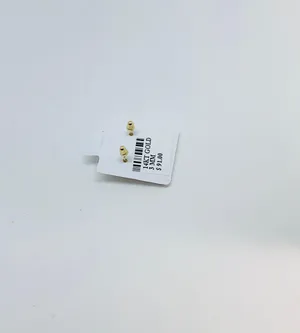 ❤️ 14k gold girl tiny earrings studs ❤️ Screwback ❤️ ❤️ Aretes pequeños de niña con zirconia blanca pequeñitos ❤️ Oro de 14 Kilates ❤️ Broqueles de tornillo thumbnail 2