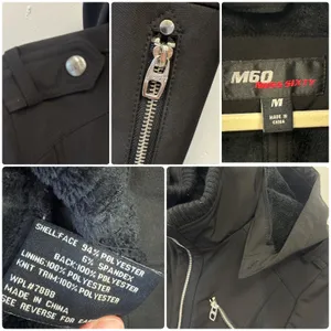 2010s M60 Miss Sixty Black Softshell Faux Fur Lined Hooded Parka Jacket Medium thumbnail 7