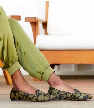 Birdies The Blackbird Starling Flats in Camo Calf Hair Size 7.5 thumbnail 1