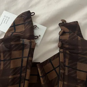 NWT Cupshe Brown Plaid Mini Dress thumbnail 2