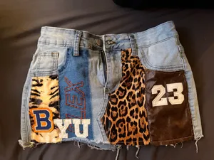 Decorative Jean Skirt Blue thumbnail 1