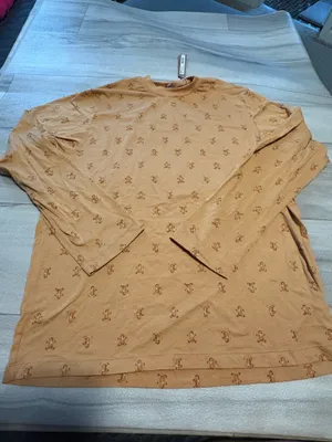 Skims boyfriend long sleeve Color caramel gingerbread print thumbnail 2