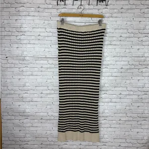 Altar’d State Knit Horizontal Stripe Maxi Skirt thumbnail 2
