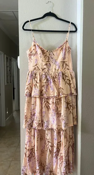House of Harlow midi floral dress thumbnail 1