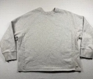 Vuori Restore Oversized Crewneck Sweatshirt Heather Gray XS thumbnail 1