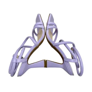 BP Sandals Womens Size 5.5 Lilac‎ Wraparound Square Toe Strappy Heels thumbnail 5