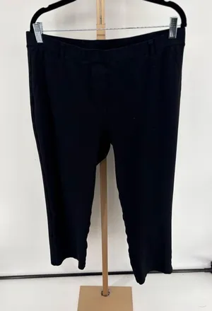 Quince LB24727 Ultra-Stretch Ponte Straight Leg Pant XL Petite Black thumbnail 1