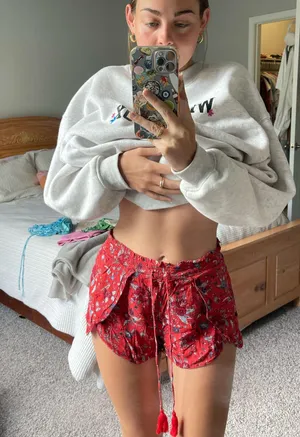 American Eagle Cover-up Flowy Shorts thumbnail 1