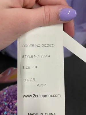 2Cute Prom Dress Purple Size 0 thumbnail 7