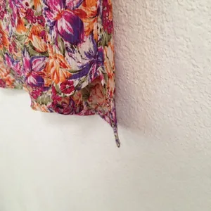 Vintage tangerine floral crewneck blouse M‎ thumbnail 6