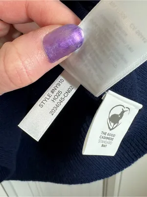 Madewell Crewneck Sweater‎ in Cashmere Dark Cosmos Blue Size Medium NEW capsule thumbnail 3
