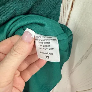 Lucy in the Sky Women’s XS Green One Shoulder Dress thumbnail 3