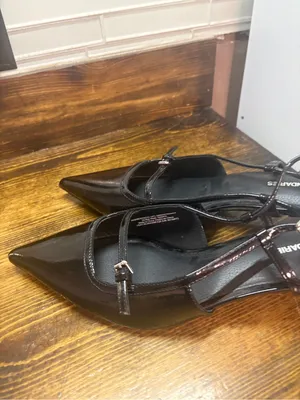 No boundaries black kitten heel sling back shoes size 11 thumbnail 2