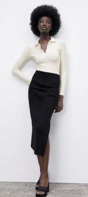 ZARA Polo Collar Bodysuit thumbnail 2