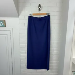 Vintage Adrianna Papell Purple Wool Blend Knit Midi Maxi Skirt Size M thumbnail 7