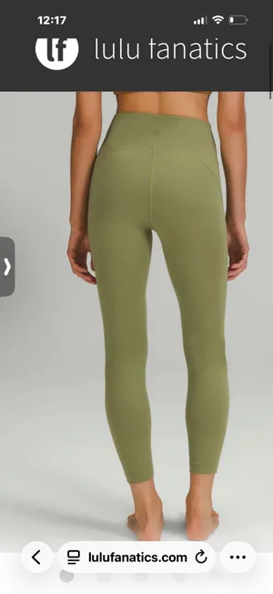 Lululemon Instill High-Rise Tight 25" sz. 10 in bronze green thumbnail 2