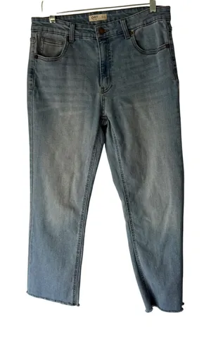 OAT New York Jeans Womens Size 10/30 Light Wash Denim Cropped‎ Raw Hem thumbnail 1
