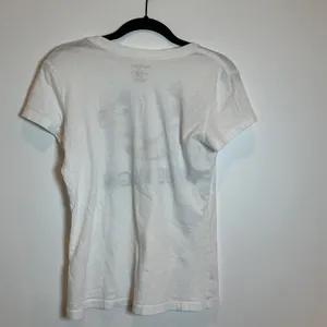 True Religion Graphic T-Shirt Womens XS White Excellent Camo Rhinestone Logo Tee thumbnail 4