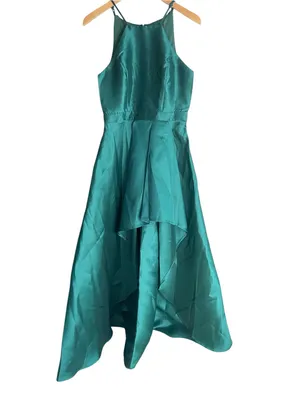 Lulus Broadway Show Satin High-Low Maxi Dress thumbnail 4