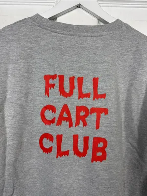 Nothing Scares Me I Shop at the Bins Unisex Gray Crew Sweatshirt W2454 Sz L thumbnail 6