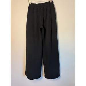 Spanx Air Essential Pants S Black Wide Leg Drawstring Stretch 30" Inseam NEW thumbnail 2