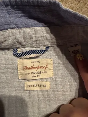 Weatherproof Vintage Double Layer Button-Up Shirt – Size XL thumbnail 3