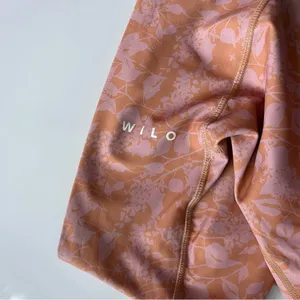 Wilo The Label • Floral Peach Orange Leggings thumbnail 6