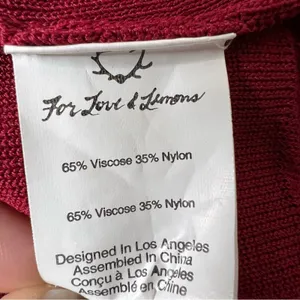 FOR LOVE AND LEMONS‎ Knitz Rivington Bodycon Dress red medium thumbnail 7