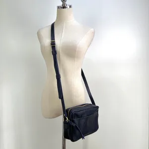 Portland Leather Goods Camera Bag Purse Cobalt Blue Large thumbnail 2