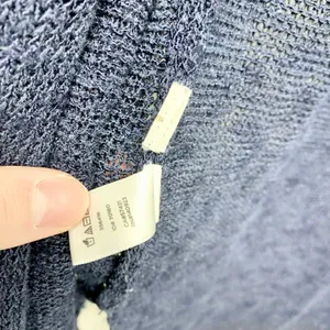 Ann Taylor LOFT‎ Sweater Women Large Blue Open Front Long Sleeve Knit Cardigan thumbnail 7