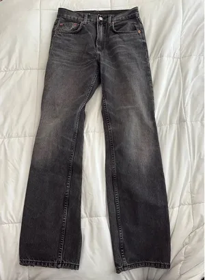 ZARA Mid-Rise Jeans Black thumbnail 1