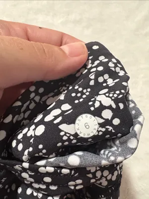 Lululemon size 6 fast & free crop Black White Speckle Side-Pocket Leggings thumbnail 9