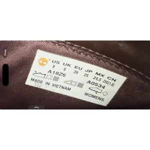 Timberland Glancy Heeled Combat Boots Burgundy Size‎ 8 Leather Lace Up Casual thumbnail 2