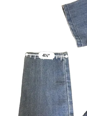 Blashe Denim Skinny Jumpsuit Medium Wash S Coastal Cowgirl Western Chic 70’s thumbnail 6