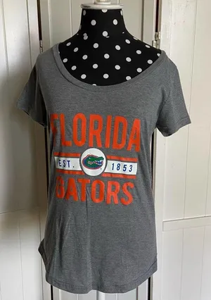 The Victory Womens Shirt Size Small Florida Gators Est 1853 Gray Tee T-Shirt NEW thumbnail 22