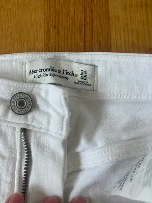 Abercrombie White Jeans High-Rise Skinny Super thumbnail 3