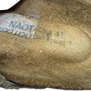 Naot Spring Clog‎ Taupe Suede Backless Tan Beige Size 41 US 10 10.5 thumbnail 16