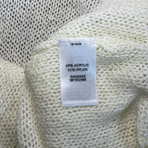 Rubbish EUC Cream Lightweight Knit Racerback Crochet Hem Tank Sz XS‎ thumbnail 6
